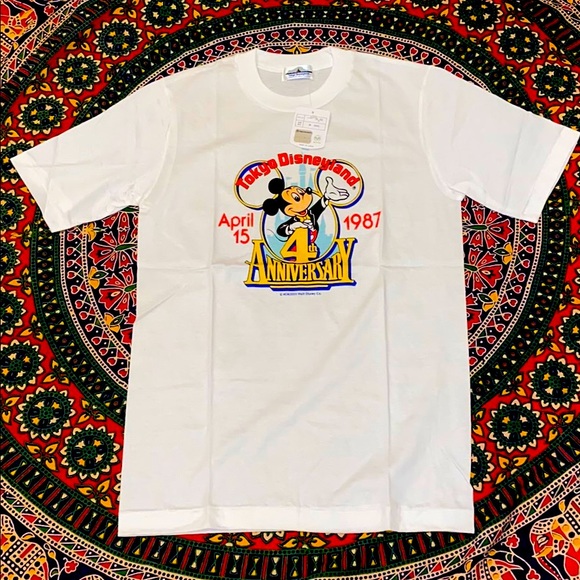 VTG Dead stock 1987 Tokyo Disneyland T-shirt. S - Picture 2 of 13